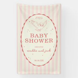 Harry Potter Hedwig Roze Streep Baby Shower Spandoek