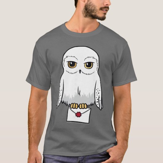 Harry Potter Hedwig Schattig Cartoon Portret Klein T-shirt (Voorkant)