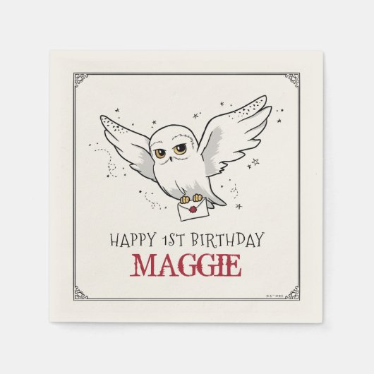 Harry Potter | Hedwig Special Delivery Birthday Servet (Voorkant)