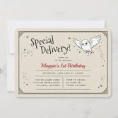 Harry Potter Hedwig Speciale Bezorging Verjaardag Kaart (Voorkant)