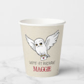 Harry Potter | Hedwig Verjaardag Bezorging Papieren Bekers (Achterkant)