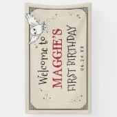 Harry Potter | Hedwig Verjaardag Bezorging Spandoek (Verticaal)