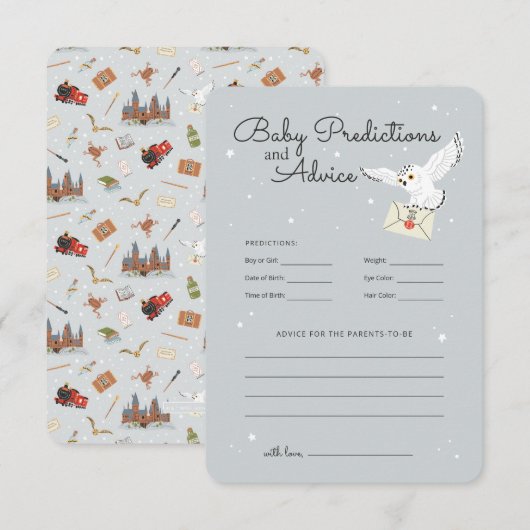 Harry Potter Hedwig - Voorspellingen en advies van Kaart (Voorkant / Achterkant)