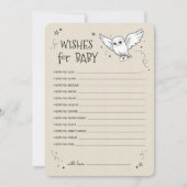 Harry Potter - Hedwig | Wensen voor Baby Kaart (Voorkant)