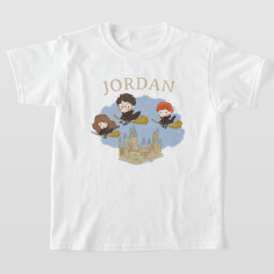 HARRY POTTER™, Hermelien en Ron vliegen over HOGWA T-shirt