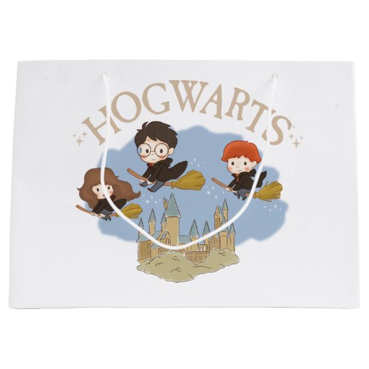 HARRY POTTER™, Hermelien & Ron Fly Over Zweinstein Groot Cadeauzakje (Voorkant)