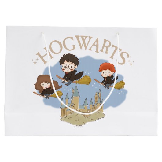 HARRY POTTER™, Hermelien & Ron Fly Over Zweinstein Groot Cadeauzakje (Achterkant)