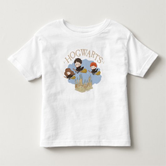 HARRY POTTER™, Hermelien & Ron Fly Over Zweinstein Kinder Shirts (Voorkant)