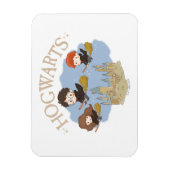 HARRY POTTER™, Hermelien & Ron Fly Over Zweinstein Magneet (Verticaal)