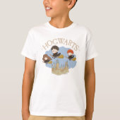 HARRY POTTER™, Hermelien & Ron Fly Over Zweinstein T-shirt (Voorkant)