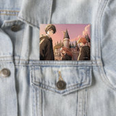 HARRY POTTER™ Hermelien & Ron HOGWARTS™ Anime Scen Button (Insitu)