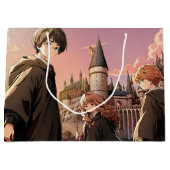 HARRY POTTER™ Hermelien & Ron HOGWARTS™ Anime Scen Groot Cadeauzakje (Voorkant)