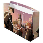 HARRY POTTER™ Hermelien & Ron HOGWARTS™ Anime Scen Groot Cadeauzakje (Achterkant Gekanteld)