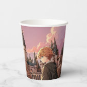 HARRY POTTER™ Hermelien & Ron HOGWARTS™ Anime Scen Papieren Bekers (Achterkant)