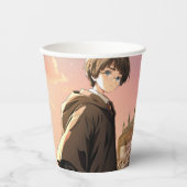 HARRY POTTER™ Hermelien & Ron HOGWARTS™ Anime Scen Papieren Bekers (Voorkant)