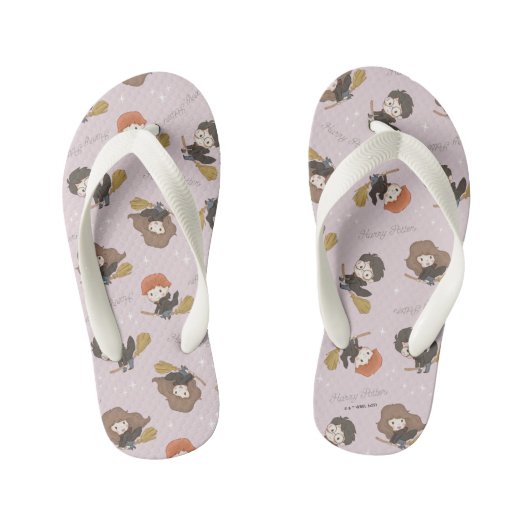 HARRY POTTER™, Hermelien, & Ron Vliegend Patroon Kinder Teenslippers (Voetbed)