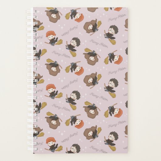 HARRY POTTER™, Hermelien, & Ron Vliegend Patroon Planner (Voorkant)