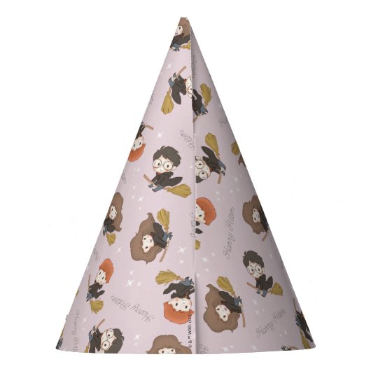 HARRY POTTER™, Hermelien & Ron Vliegpatroon Feesthoedjes (Achterkant)