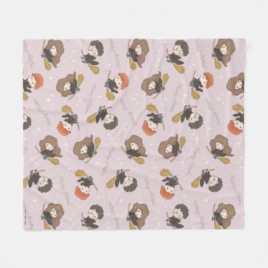 HARRY POTTER™, Hermelien & Ron Vliegpatroon Fleece Deken (Voorkant (Horizontaal))