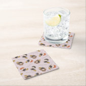 HARRY POTTER™, Hermelien & Ron Vliegpatroon Kartonnen Onderzetters (Insitu)