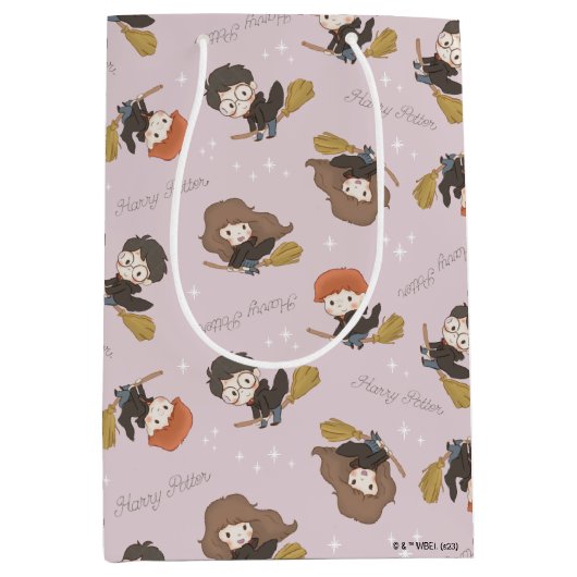 HARRY POTTER™, Hermelien & Ron Vliegpatroon Medium Cadeauzakje (Voorkant)