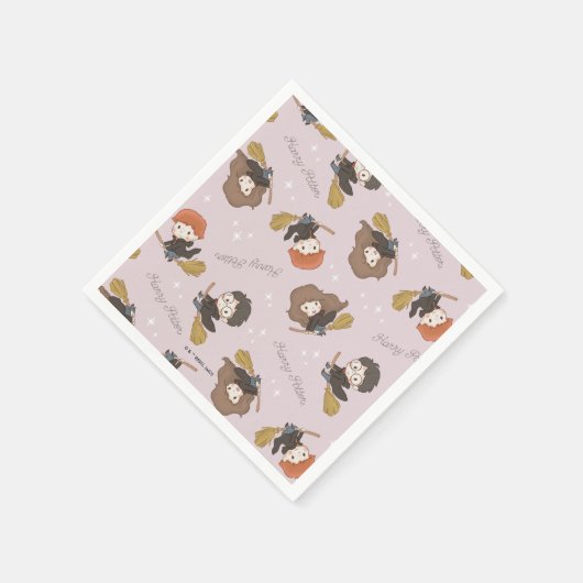 HARRY POTTER™, Hermelien & Ron Vliegpatroon Servet (Hoek)