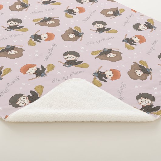 HARRY POTTER™, Hermelien & Ron Vliegpatroon Sherpa Deken (3/4)