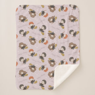 HARRY POTTER™, Hermelien & Ron Vliegpatroon Sherpa Deken