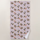 HARRY POTTER™, Hermelien & Ron Vliegpatroon Strandlaken (Voorkant)