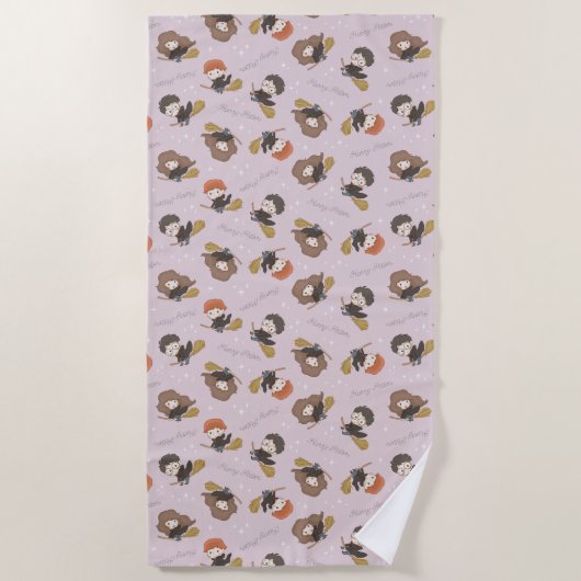 HARRY POTTER™, Hermelien & Ron Vliegpatroon Strandlaken (Voorkant)