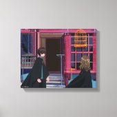 HARRY POTTER™ & Hermione bij Eeylops Owl Emporium Canvas Afdruk (Voorkant)