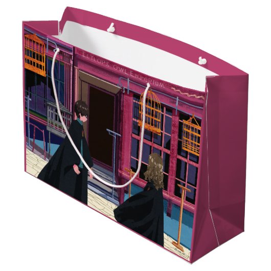 HARRY POTTER™ & Hermione bij Eeylops Owl Emporium Groot Cadeauzakje (Achterkant Gekanteld)