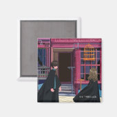 HARRY POTTER™ & Hermione bij Eeylops Owl Emporium Magneet (Voorkant / Achterkant)