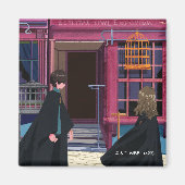 HARRY POTTER™ & Hermione bij Eeylops Owl Emporium Magneet (Voorkant)