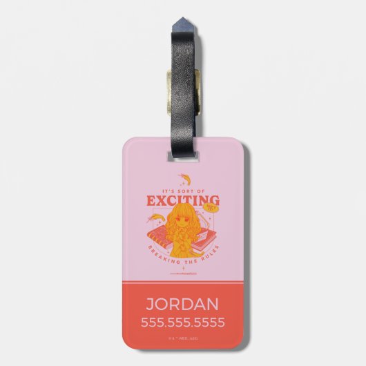 HARRY POTTER™ | Hermione Granger Het is spannend Bagagelabel (Achterkant verticaal)