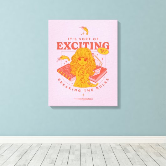 HARRY POTTER™ | Hermione Granger Het is spannend Canvas Afdruk (Insitu (Houten vloer))