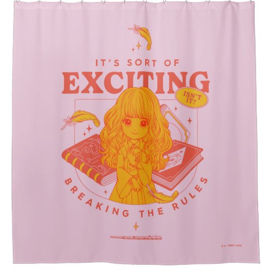 HARRY POTTER™ | Hermione Granger Het is spannend Douchegordijn (Voorkant)