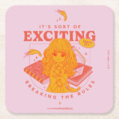 HARRY POTTER™ | Hermione Granger Het is spannend Kartonnen Onderzetters (Voorkant)