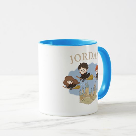 HARRY POTTER™, Hermione, & Ron Fly Over HOGWARTS™ Mok (Voorkant rechts)