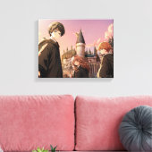 HARRY POTTER™ Hermione & Ron HOGWARTS™ Anime Scene Canvas Afdruk (Insitu (Woonkamer))