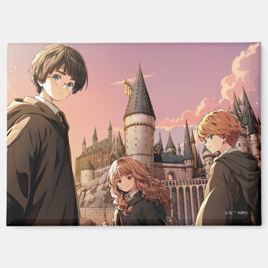 HARRY POTTER™ Hermione & Ron HOGWARTS™ Anime Scène Magneet (Voorkant)