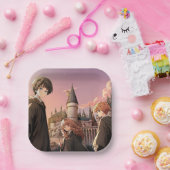 HARRY POTTER™ Hermione & Ron HOGWARTS™ Anime Scene Papieren Bordje (Feest)