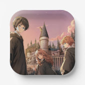 HARRY POTTER™ Hermione & Ron HOGWARTS™ Anime Scene Papieren Bordje (Voorkant)
