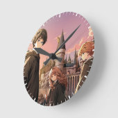 HARRY POTTER™ Hermione & Ron HOGWARTS™ Anime Scene Ronde Klok (Hoek)