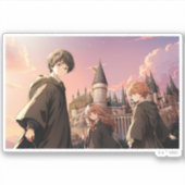 HARRY POTTER™ Hermione & Ron HOGWARTS™ Anime Scène Sticker (Voorkant)