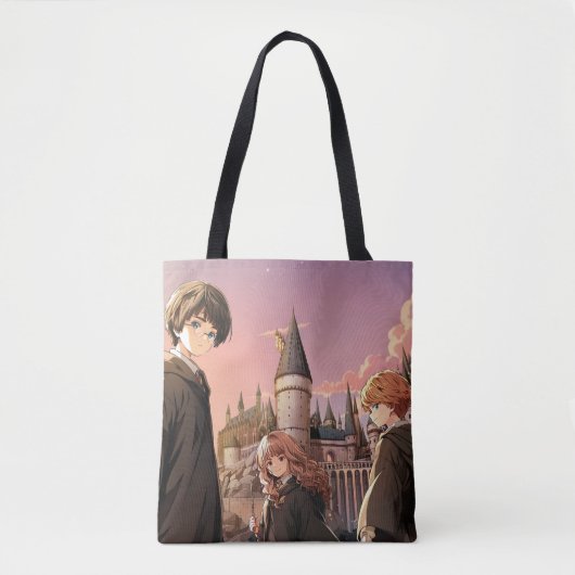 HARRY POTTER™ Hermione & Ron HOGWARTS™ Anime Scene Tote Bag (Voorkant)