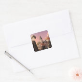 HARRY POTTER™ Hermione & Ron HOGWARTS™ Anime Scene Vierkante Sticker (Envelop)