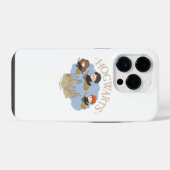 HARRY POTTER™, Hermione, & Ron vliegen over HOGWAR iPhone Hoesje (Achterkant horizontaal)