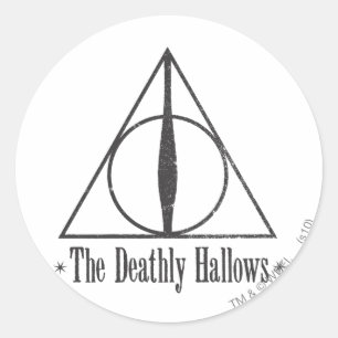 Harry Potter   Het Symbool van de Relieken van de  Ronde Sticker