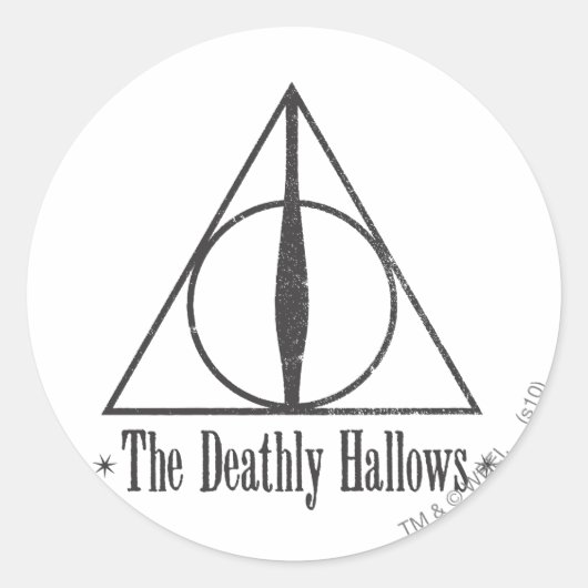 Harry Potter | Het Symbool van de Relieken van de Ronde Sticker (Voorkant)